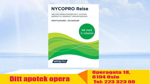 NYCOPRO Reise m/ vitamin C 30 kapsler 878799