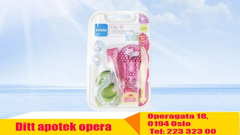 Mam Clip It festesnor til smokk pink 0m+, 822828