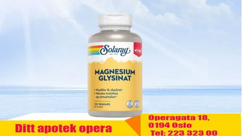 Solaray Magnesium Glysinat 120 kapsler, 723010