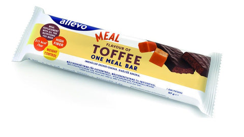 Allévo Toffee måltidsbar 57 g, 812302