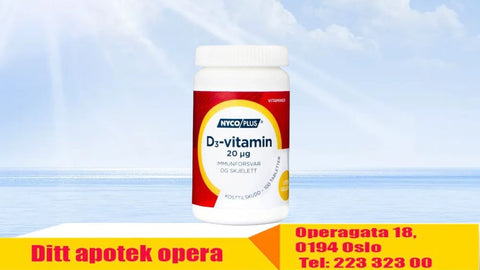 Nycoplus D3-vitamin Tab 20 mikrog 100 tabletter, 904166