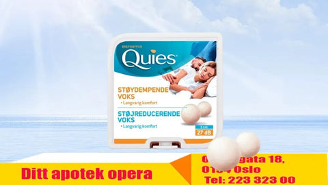 Quies Ørepropper voks 8 par, 915179