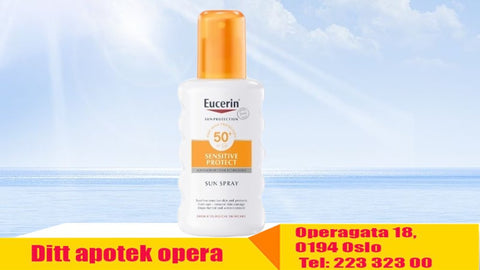 Eucerin Sensitive Protect Sun Spray SPF50+ 200 ml, Varenummer: 958291