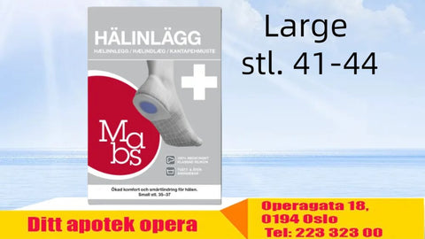 Mabs hælinnlegg large 1 par,  928416, stl. 41-44