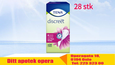 TENA Discreet Ultra Mini truseinnlegg 28 stk, 983908