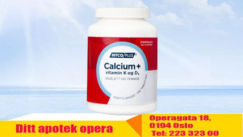 Nycoplus Calcium med K-og D3-vitamin tabletter 100stk, 904191