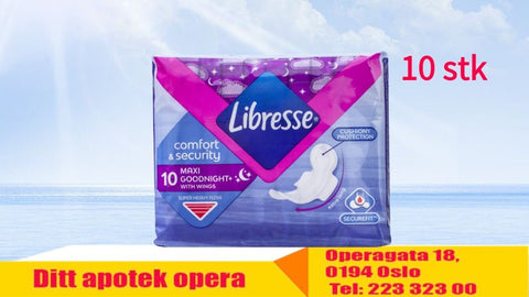 Libresse Maxi nattbind 10 stk, 915275