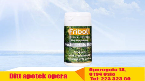 Fribol Hoste/Hals Sterk sukkerfrie drops 60 g, 902353