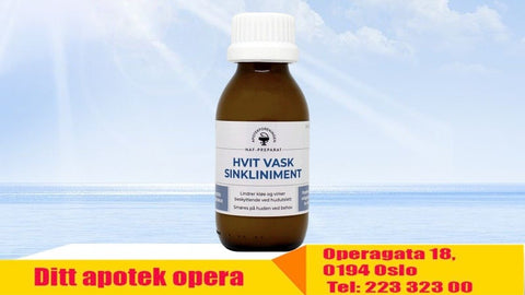 Hvit vask - Sinkliniment NAF 12,5% 100 ml, 332429