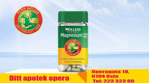 Möller's Pharma Magnesium 350mg 150 tabletter, 883347