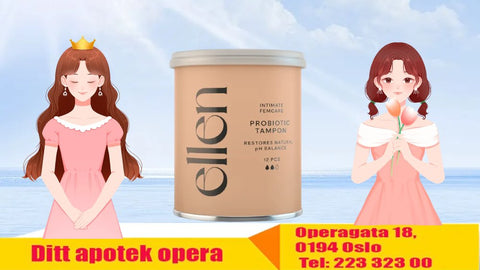 Ellen Probiotic tampong medium 14 stk, 957476