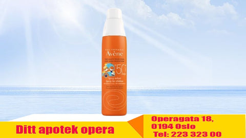 Avène Sun solspray barn SPF50+ 200 ml, Varenummer: 810737