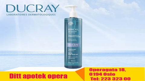 Ducray Keracnyl Foaming Gel til uren hud 400 ml, 879776