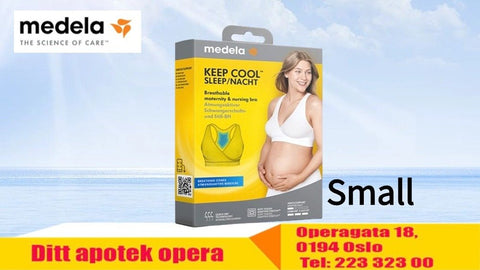 Medela Keep Cool BH natt hvit S, 828182