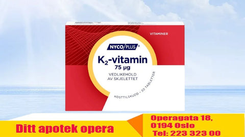 Nycoplus K2-vitamin Tab 75 mikrog 30 tabletter, 806627