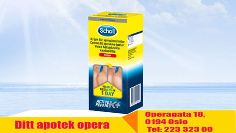 Scholl Active Repair K+ krem for sprukne hæler 120 ml, 944801