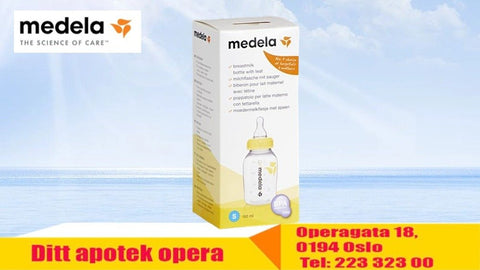 Medela flaske m/smokk 0-3 mnd 150 ml, 842496