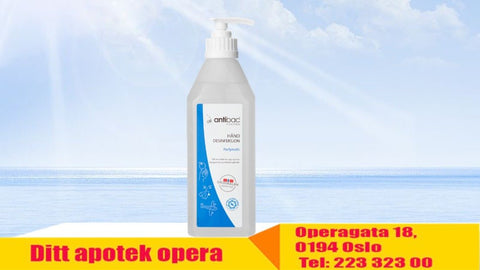 Antibac Pharma hånddesinfeksjon gel 600 ml, 995757