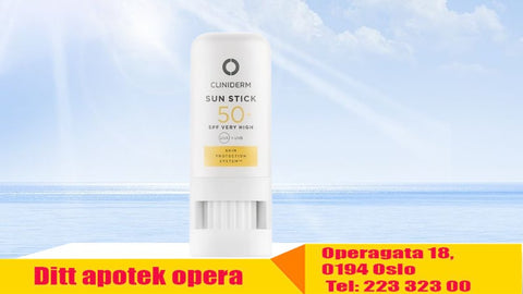 Cliniderm Sun Stick SPF50+ 8 g, Varenummer: 996127