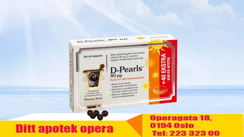 D-pearls kaps 80mcg 80 + 40 kapsler, 831550