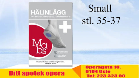 Mabs Hælinnlegg Small 1 par, 887839, stl. 35-37