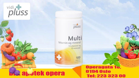 Vidi pluss multi vitamin & mineral 100 tabletter