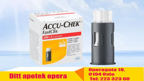 Accu-Chek Fastclix Lansetttromler - 204 lansetter, 851482