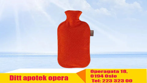 Fashy varmeflaske fleece t-rød, 811958