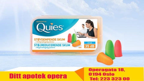 Quies ørepropper mykt skum 3 par, 923089