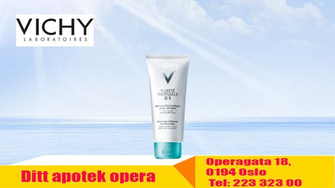 Vichy Pureté Thermale 3-i-1 ansiktsrens til alle hudtyper 100 ml, 939811
