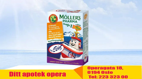 Møllers Pharma Omega3 gelefisk 36 stk, 964904
