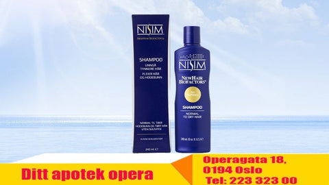 NISIM Shampoo for normal til tørr hodebunn og tørt hår 240ml,811184