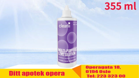 Clearlii Multi-Purpose linsevæske 355ml, 863575