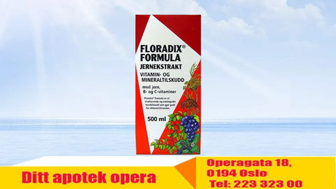 Floradix flytende jerntilskudd 500 ml, 882175