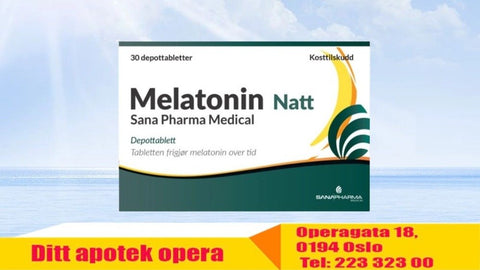 Melatonin Natt Sana Pharma Medical 30 depottabletter, 979683