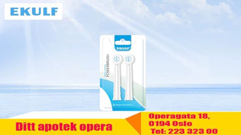 Ekulf PowerBrush White børstehoderefill 2 stk, 904451