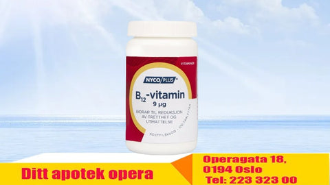 Nycoplus B12-vitamin 9 mcg tabletter 100 stk, 949972